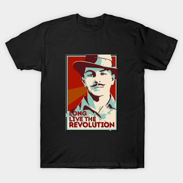 Shaheed Bhagat Singh Revolution T-Shirt by inkstyl